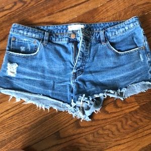Free People Jean Shorts